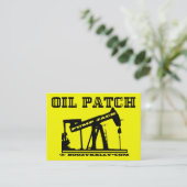 Öl-Flecken-Pumpen-Jack-Geschäfts-Karten, Satz von Visitenkarte (Stehend Vorderseite)