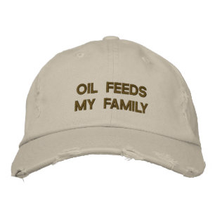 ÖL FÜTTRE MEINE FAMILIE BESTICKTE KAPPE