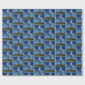 Öl-Gas-Anlage-Bohrungs-Druck-Geschenk-Packpapier Geschenkpapier (Flach)