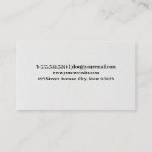 Öl-Gas-Logo Visitenkarte (Rückseite)