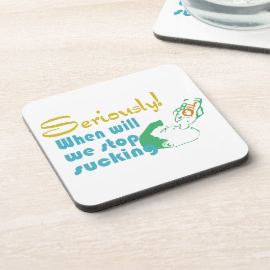 Öl Gas Spaß Cork Untersetzer (Linke Seite)