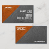 Öl gemalte dreieckige Ecke - Orange und Grau Visitenkarte (Vorne/Hinten)