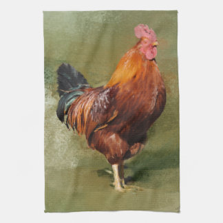 Öl gemaltes Huhn-Geschirrtuch - Tee-Tuch Küchentuch