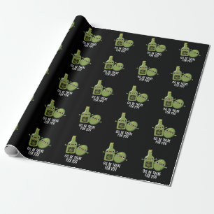 Öl gibt es für Sie Funny Olive Puppe Dark BG Geschenkpapier