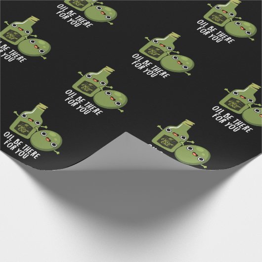 Öl gibt es für Sie Funny Olive Puppe Dark BG Geschenkpapier (Ecke)