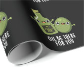 Öl gibt es für Sie Funny Olive Puppe Dark BG Geschenkpapier (Rolleneckpunkt)