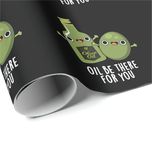 Öl gibt es für Sie Funny Olive Puppe Dark BG Geschenkpapier (Rolleneckpunkt)