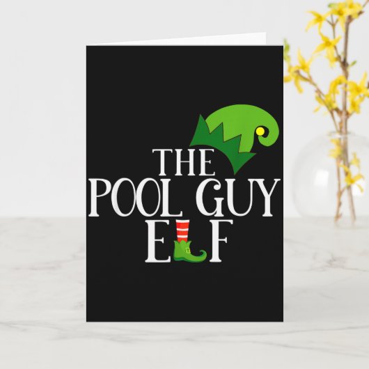 Ol Guy Elf Matching Family Group Christmas Party P Karte (Gelbe Blume)