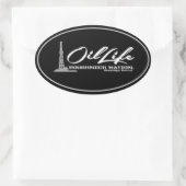 ÖL LIFE OVALER AUFKLEBER (Tasche)