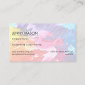 Öl-Malerei-Leinwand-Kunst - Geschäfts-Karte Visitenkarte (Rückseite)