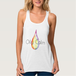 Öl-ölige ruhige Regenbogentropfenspitze Tank Top