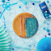 Öl Paint abstrakt Artistic Design Pappteller (Party)