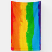 Öl-Paint-Regenbogenfarben LGBT-Banner Banner (Vertikal)