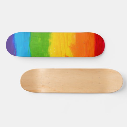 Öl-Paint-Regenbogenfarben LGBT-Skateboard - Stolz Skateboard (Horizontal)