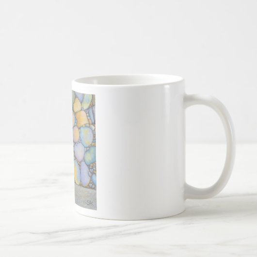 Öl Pastell River Rock und Kies Kaffeetasse (Rechts)