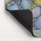 Öl Pastell River Rock und Kies Mousepad (Ecke)