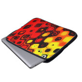 Öl Pastellfarben zeichnend. Abstrakter Farbhinterg Laptopschutzhülle (Vorne Knopf)