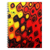 Öl Pastellfarben zeichnend. Abstrakter Farbhinterg Notizblock (Vorderseite)