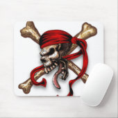 Ol Piraten-Schädel Mousepad (Mit Mouse)