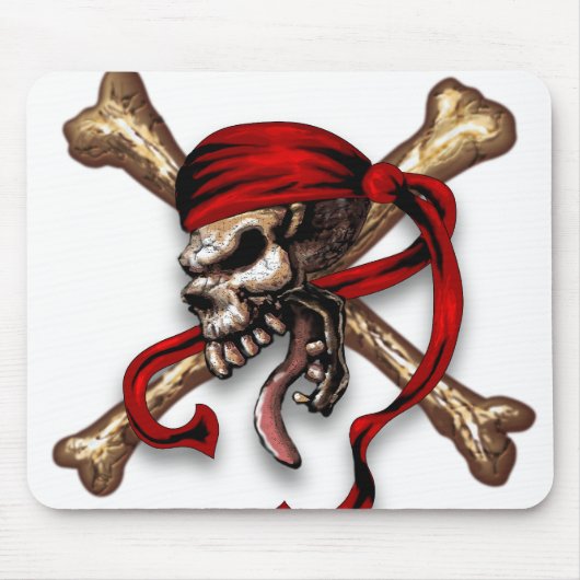 Ol Piraten-Schädel Mousepad (Vorne)