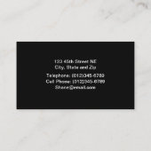 Öl-Pumpanlage-Visitenkarte Visitenkarte (Rückseite)