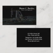 Öl-Pumpanlage-Visitenkarte Visitenkarte (Vorne/Hinten)