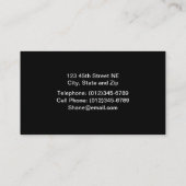 Öl-Pumpanlage-Visitenkarte Visitenkarte (Rückseite)