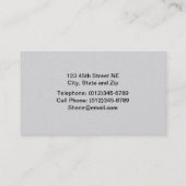 Öl-Pumpanlage-Visitenkarte Visitenkarte (Rückseite)