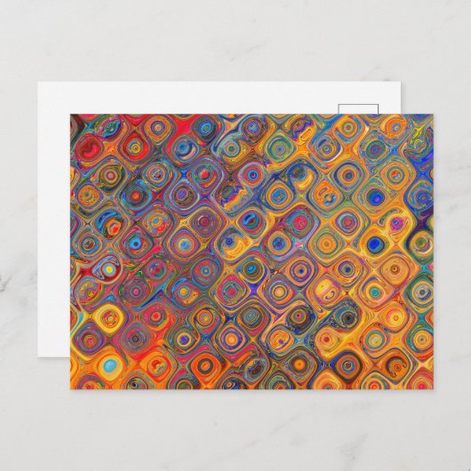 Öl-Regenbogen Postkarte (Vorne/Hinten)