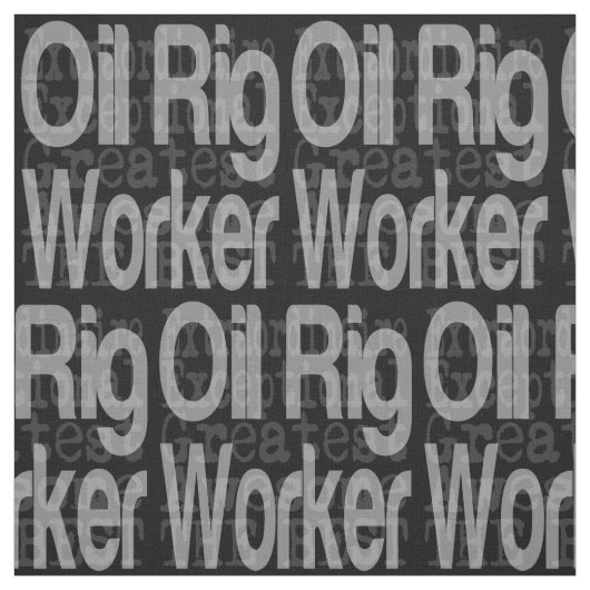 Öl-Rig-Mitarbeiter Stoff (Muster)