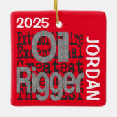 Öl Rigger Extraordinaire CUSTOM Keramikornament (Vorderseite)