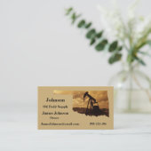 Öl-und Gas-Industrie-Geschäfts-Karten-Pumpen-Jack Visitenkarte (Stehend Vorderseite)