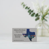 Öl-und Gas-Industrie-Visitenkarte-Öl-Pumpe Texas Visitenkarte (Stehend Vorderseite)