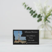 Öl-und Gas-Industrie-Visitenkarten Louisana Visitenkarte (Stehend Vorderseite)