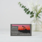 Öl-und Gas-Industrie-Visitenkarten Oklahoma Visitenkarte (Stehend Vorderseite)