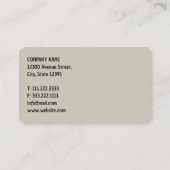 Öl und Gas Visitenkarte (Rückseite)