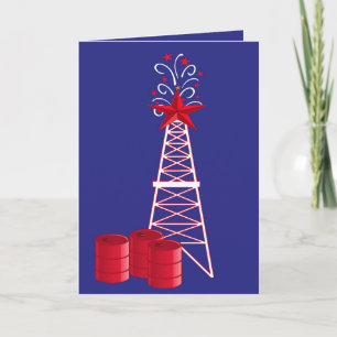 Öl- und Gasindustrie-Bohrinsel Frohe Weihnachten