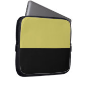 Öl und Gold Neopren Laptopschutzhülle (Vorne Rechts)