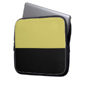 Öl und Gold Neopren Laptopschutzhülle (Vorderseite Links)
