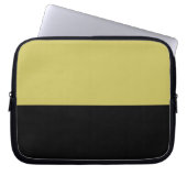 Öl und Gold Neopren Laptopschutzhülle (Vorderseite)