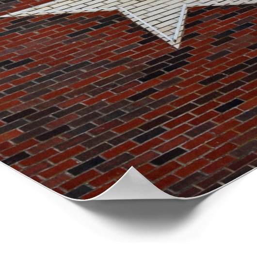 Öl und Texas-Sternzeichen Poster (Ecke)