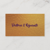 Öl-Visitenkarten Visitenkarte (Rückseite)