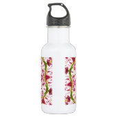 Ola Boos grünes und rosa Kaleideskop Trinkflasche (Rückseite)