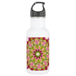 Ola Boos grünes und rosa Kaleideskop Trinkflasche