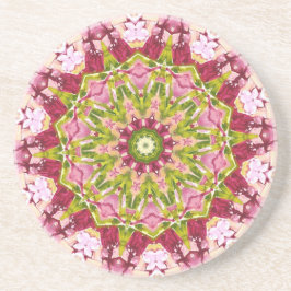 Ola Boos grünes und rosa Kaleideskop Untersetzer