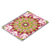 Ola Boos Pink & Green Kaleidescope-Notebook Notizblock (Linke Seite)