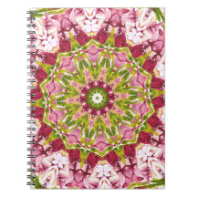 Ola Boos Pink & Green Kaleidescope-Notebook