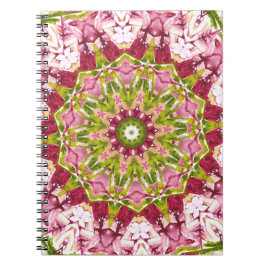 Ola Boos Pink & Green Kaleidescope-Notebook Notizblock