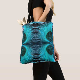 "Ola Tiburón" Blaue Haifischwelle Tasche