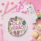 Olá Verão/Hello summer  Pappteller (Party)